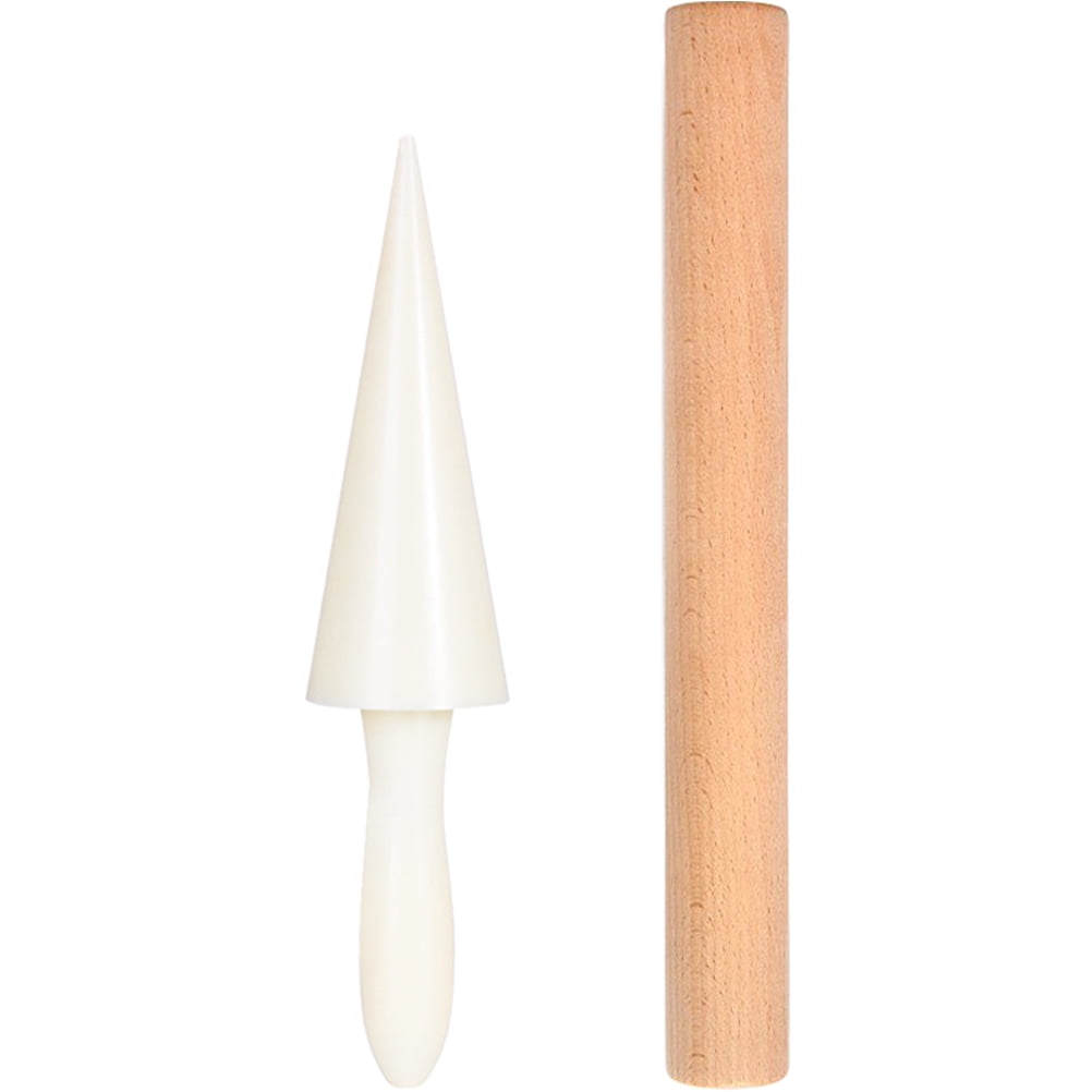BESTONZON 1 Set of Egg Cone Mold Egg Cone Roller Cone Roller Stick Egg