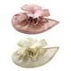thumbnail image 1 of Conjunto de 2 tocados de malla con flores para mujer, estilo vintage, ideales para cócteles y fiestas de té. rosa beis, 1 of 9