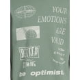 thumbnail image 4 of Be Optimistic and Socail Men's & Big Men's Fleece Crewneck Sweatshirt, Sizes S-3XL, 4 of 5
