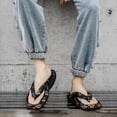 thumbnail image 6 of RotHome Flip Flops with Arch Support for Women Orthopedic Sandals Plantar Fasciitis Soft Wedge Thong Platform Dressy Slip On Walking Lightweight Recovery Summer Beach Shoes, 6 of 9