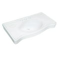 thumbnail image 6 of Kingston Brass VPB1368B Imperial 36" Ceramic Console Sink (8-Inch, 3-Hole), White, 6 of 9