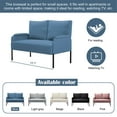 thumbnail image 6 of Gewnee 45.7”Metal Frame Modern Loveseat Sofa Couch Linen Blend Small Sofa for for Small Space, Living Room, Bedroom, 6 of 14
