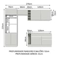 thumbnail image 3 of Cocina Integral Completa Modular Madesa Jade 270cm BB 09, 3 of 5