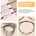 thumbnail image 4 of BRIGHTFUFU 3Ensemble Simple Acier Inoxydable Marron Clair Cadeau pour Femmes, 4 of 8