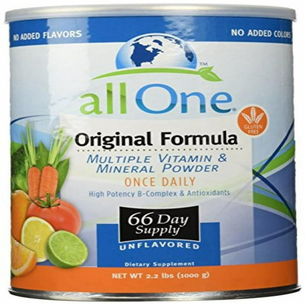 All One Powder Multiple Vitamins & Minerals, Original Formula, 2.2