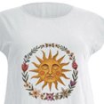 thumbnail image 5 of Leutsin Femmes Décontracté Col Rond Imprimé Soleil et Lune Grande Taille Poche, 5 of 5