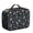 Blue, variant on Dinosaur and Rocket Black Pattern Insulated Lunch Bag Teens,Bento School Lunch Bag for Teens for Work,Picnic or Travel 10.6x7.7x4.3 Inches,12 Can Capacity