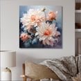 thumbnail image 2 of Designart "Peach Chrysanthemums love expression I" Floral Metal Wall Art Prints, 2 of 5