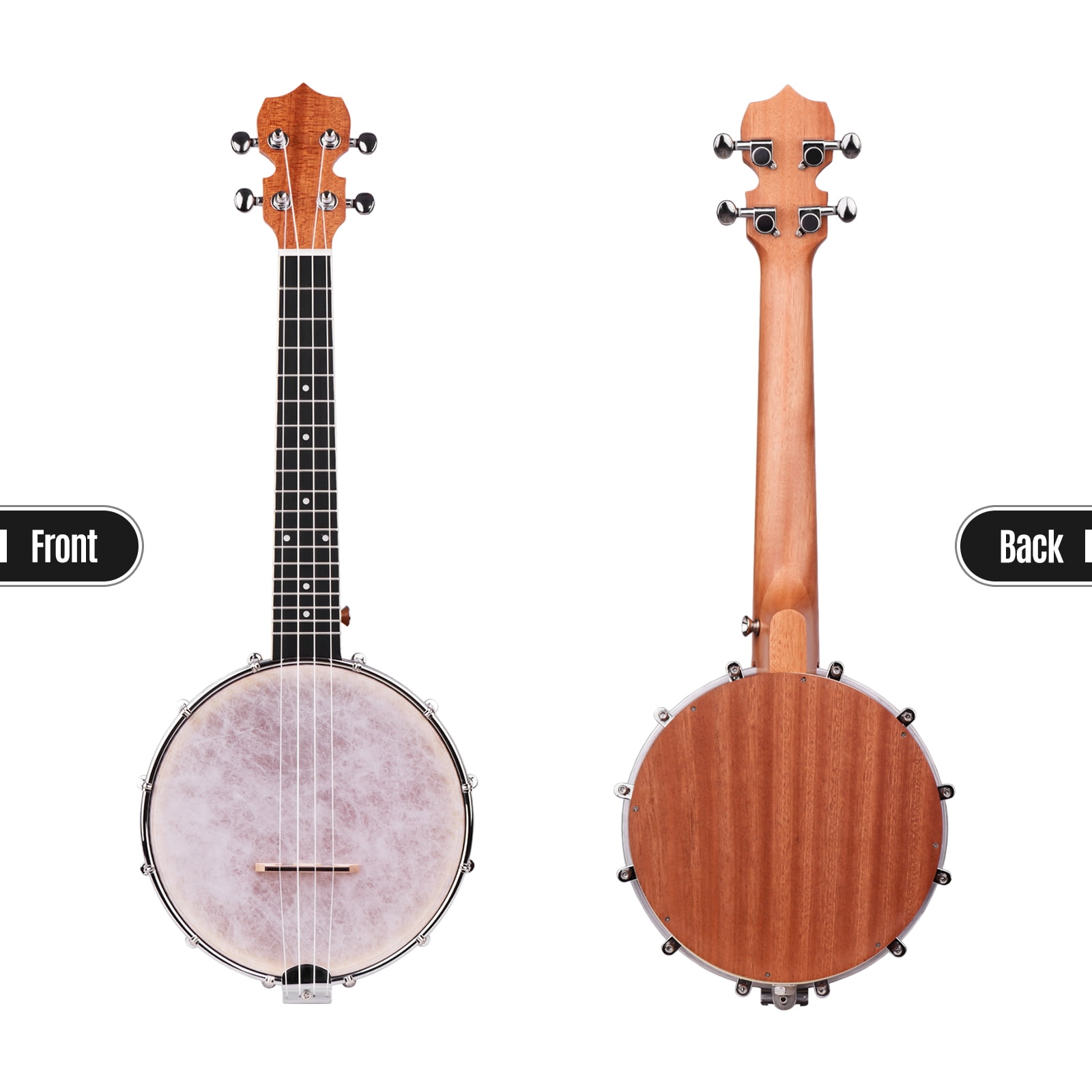 Banjos Musical Instruments & DJ ammoon Banjo Concert 23 Inch Resonator