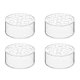 thumbnail image 1 of Paquete de 4 Jarrones de Flores de Acrílico Redondos, Jarrones Transparentes, Jarrones de Flores para Centros de Mesa, Jarrones Bajos Florales para Recepción de Mesa de Comedor, 1 of 5