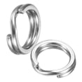 thumbnail image 1 of Anillos Divididos para Pesca Uxcell [60PCS] - Conector de Terminal de Acero Inoxidable 1# para Señuelo, 1 of 6