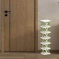 thumbnail image 4 of pstuiky Space Saving Shoe Rack 2-Tier Stackable Storage Shelf No-Tools Assembly, Abs Plastic Holds Multiple Pairs of Shoes Ventilated Design for Dorm, Bedroom, Entryway, Closet Organization, 4 of 7