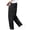Black, variant on Lenpel Mens Wide Leg Pants Casual Solid Color Baggy Trousers with Zipper Pockets Comfy Loose Fit Pants Fall Clothes(Khaki,X-Small)