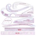 thumbnail image 2 of 9pcs Sewing French Curve Ruler Measure Dressmaking Tailor Drawing Template Craft Tool Set costura sewing machine accessories, 2 of 2