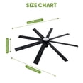 thumbnail image 2 of 72 Inch Ceiling Fan with Lights - Large Modern Indoor Outdoor Fan - 8 Blade Design with Dual Finish - Quiet DC Motor 6 Speed Reversible - 3 CCT Lighting - Remote Control for Living Room Kitchen Patio, 2 of 7
