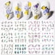thumbnail image 1 of Abstract Nail Art Stickers, Line Nail Decals Water Transfer Blooming Nail Stickers Graffiti Curve Butterfly Leaf Flower Nail Tattoo Stickers For Women, 1 of 4