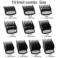 thumbnail image 2 of Paquete de 10 guías de corte para cortadora: de 1/16 de pulgada a 1 pulgada, se adapta a la mayoría de cortadoras Wahl, 2 of 5
