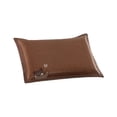 thumbnail image 2 of Linnome Summer Ice Rattan Pillowcase Double Sided Cool Breathable Ice Silk Pillow Cover Machine Washable 23x15.7in Brown, 2 of 6