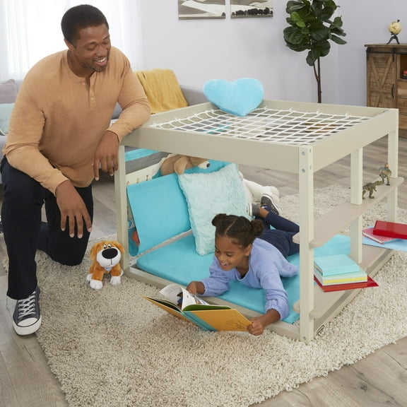 Little Tikes® Wood Furniture Read & Dream Nap Nook, Indoor Tent Playhouse for Kids