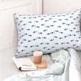 thumbnail image 4 of Fotbe Cute Shark Funda de Almohada Decorativa Estilo Occidental, Lujo en Algodón, Fundas para Almohadas King, Cojín Estampado para Decoración del Hogar-14"x20", 4 of 6