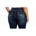 thumbnail image 6 of JACK DAVID WOMEN'S PLUS SIZE Stretch premium denim jeans Dark Blue BOOTCUT JEAN  PANTS, 6 of 8