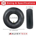 thumbnail image 6 of AlveyTech 3.00-4 (10"x3" or 260x85) Mobility Tire Inner Tube Set with Knobby Tread for Pride Chairs (Set of 2), 6 of 9