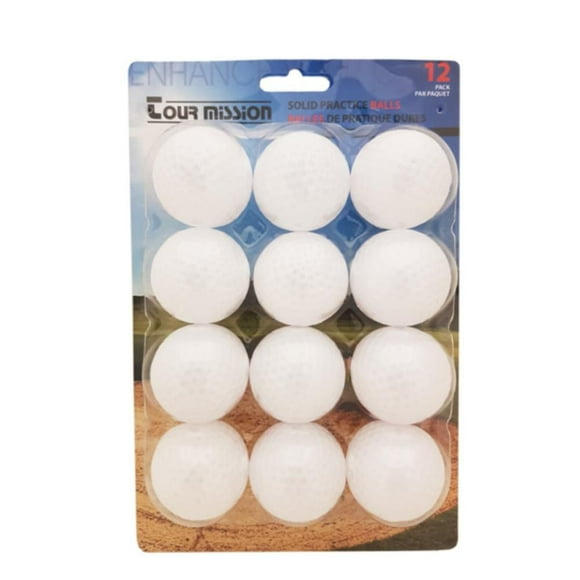 Tour Mission Golf Practice Balls, #12009, Pack of 12 balls