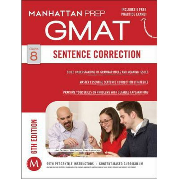 Pre-Owned GMAT Sentence Correction (Paperback) 1941234070 9781941234075