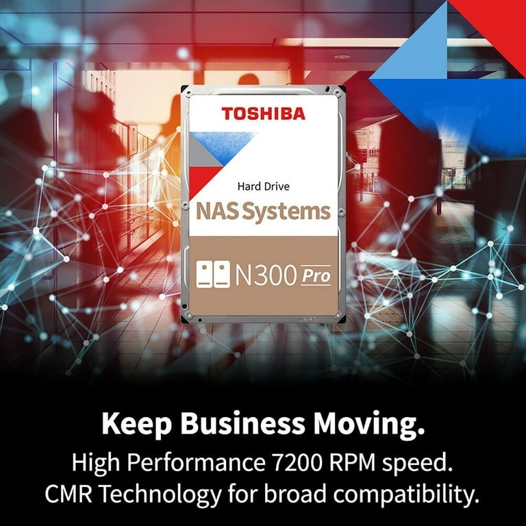 Toshiba N300 PRO 22TB Large-Sized Business NAS (up to 24 Bays) 3.5