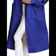 thumbnail image 3 of Chaqueta Cortavientos de Punto con Capucha y Larga para Mujer, de Gran Tamaño, Informal, con Cordón Ajustable en la Cintura y Cremallera. Azul S, 3 of 7
