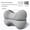 Light gray, variant on 1PC Contoured Leg Knee Pillow for Sleeping,Cooling Memory Foam Leg Pillow for Sciatica,Back Knee Joint Pain,Help Spine Alignment