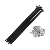 20 Set 13G Bicycle Spokes 163mm Bike Wheel Spokes 304 Stainless Steel Black