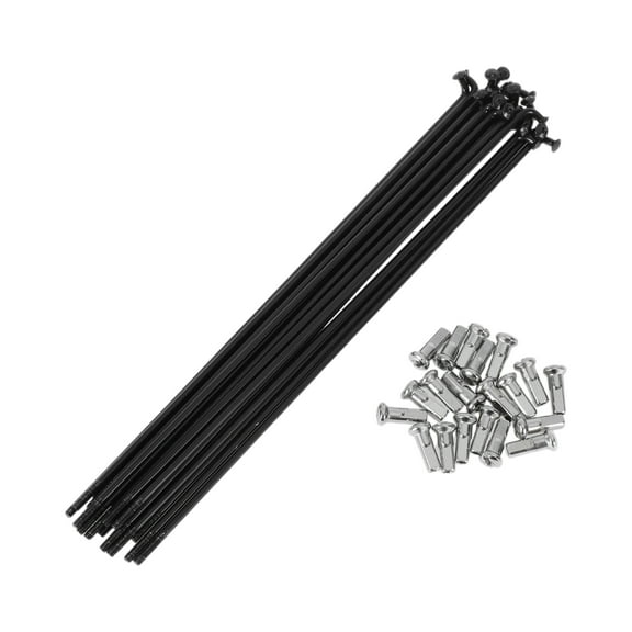 20 Set 13G Bicycle Spokes 163mm Bike Wheel Spokes 304 Stainless Steel Black