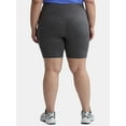 thumbnail image 3 of Athletic Works Women's and Women's Plus High Rise Bike Shorts, Size XS-4X, 3 of 5