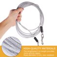 thumbnail image 1 of AURARMLET 1Ud Correa Para Perro De Exterior Con Doble Tracción Cable De Inverdecible Plata, 1 of 6