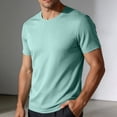 thumbnail image 4 of hoksml Men's Crew Neck Short Sleeve T Shirt Full Mesh Quick Dry Breathable Regular Fit Solid Athletic Top for Gym Running Daily Casual Wear, 4 of 8