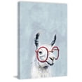 thumbnail image 2 of Marmont Hill Red Llama Glasses II Canvas Wall Art, 2 of 7