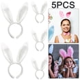 thumbnail image 1 of 5 Diademas Pascua Con Orejas Conejo Color Blanco, 1 of 5