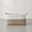 white/Brown, variant on Large laundry basket woven from rope with handles storage blankets for living rome big decorative quilted baskets for clothes toys pillows hamper 22"x14.6"x12" white/brown