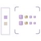 thumbnail image 3 of Uñas postizas cuadradas de color morado claro, mate, con cobertura total, para mujeres y niñas., 3 of 5
