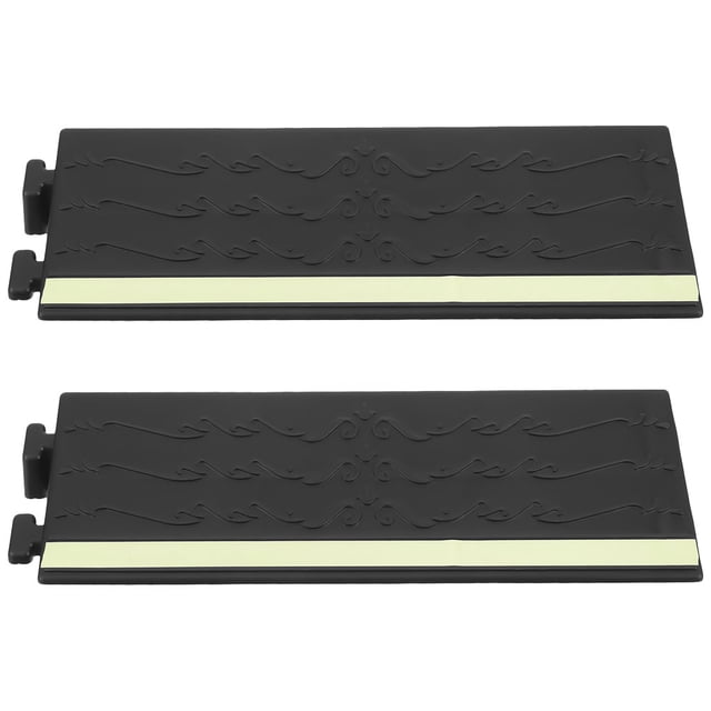 Shisuyan 2pcs Robot Vacuum Threshold Ramp Heavy Duty Curb Ramps Sidewalk Ramps Robot Ramp Cushion Threshold Wheelchair Ramp for Doorways Entry