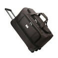 thumbnail image 4 of Bolsa de lona con ruedas, resistente al agua, de tela Oxford, ideal para viajes, para deportes y para pasar la noche. Marrón oscuro S, 4 of 9
