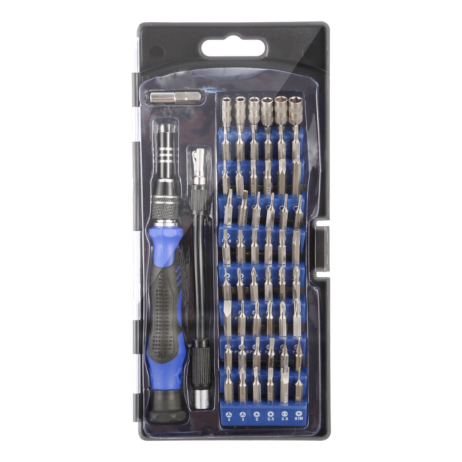 58 Pc Tools Screwdriver Bit Precision Slotted Torx Phillips Tool Kit Set 