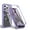 Purple, variant on ELEHOLD for iPhone 16 Case with Screen Protector, Compatible with Mag safe Accessory,  Built in Screen Protector Clear Full Body Protection Slim Rugged Shockproof Case for iPhone 16,Black
