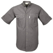 TAG Safari Men's Adventure Short Sleeve Shirt w Chest Pockets (Olive, 3X-Large)