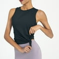 thumbnail image 6 of AherBiu Workout Tank Tops for Women Slit Crewneck Sleeveless Lightweight Quick-Dry Tanks T-Shirts, 6 of 6