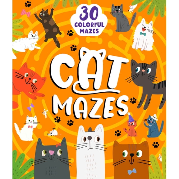Clever Mazes Cat Mazes: 29 Colorful Mazes, (Paperback)
