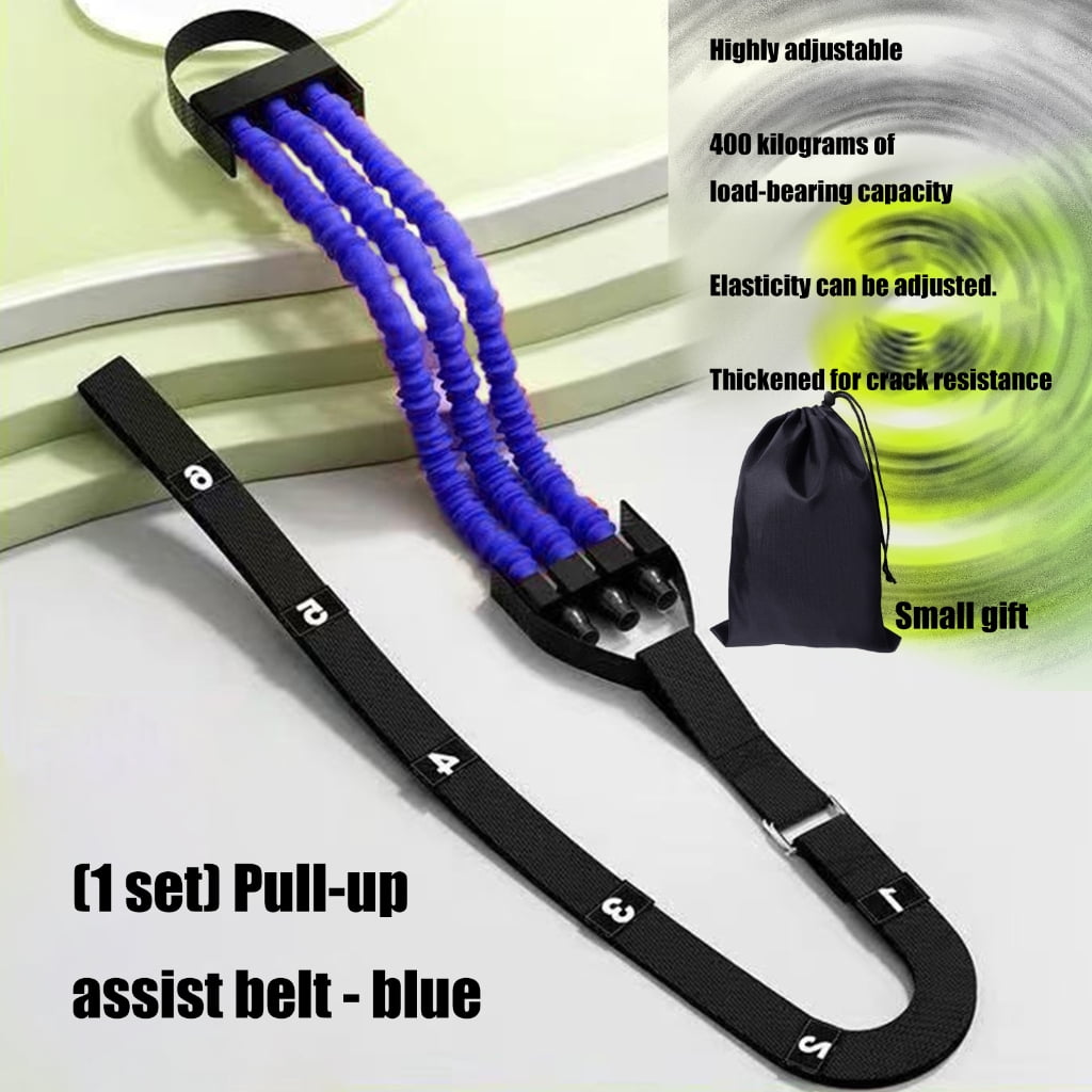 Pull Up Training Band Upper Body Workout Tear Resistant Nylon Fabric Slip Foot Pad 100kg Weight Limit