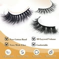 thumbnail image 5 of EKIND False Eyelashes, 7 pairs of thick and fluffy false eyelashes, 3D curling eyelashes, professional false eyelashes, thick and natural false eyelashes, thick and soft false eyelashes (hybrid), 5 of 7
