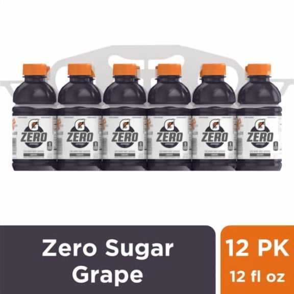 Gatorade Zero Sugar Purple Grape Sports Drink Multipack Bottles 12 bottles / 12 fl oz - Pack of 2